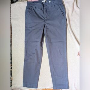 Vince Tailored Women's Steel Blue Straight Leg Ankle Pants Trousers Chinos 0